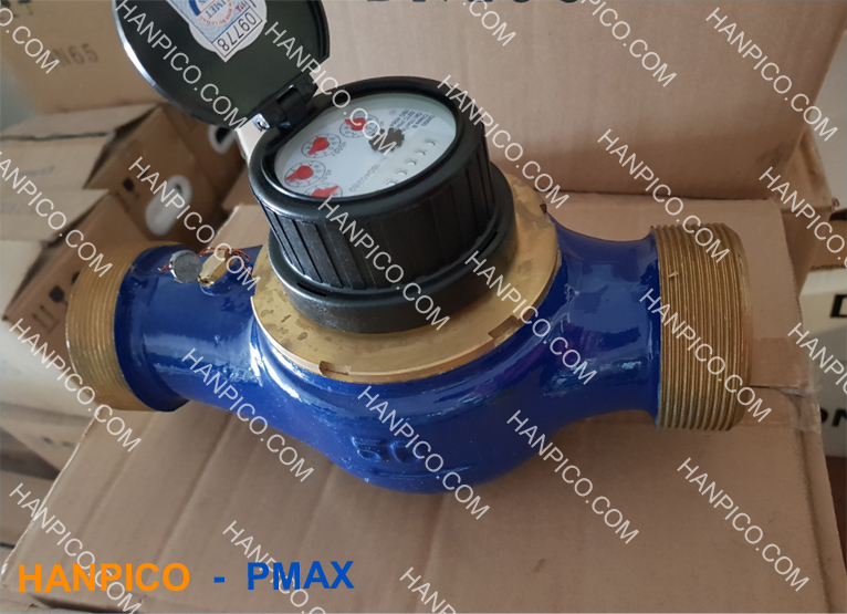 Đồng hồ đo nước lắp ren thân đồng hiệu P-MAX